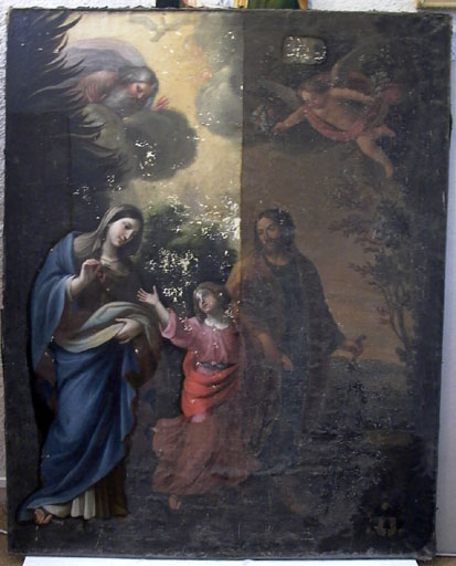 tableau   Sainte Famille    - © Ministère de la Culture (France), Conservation des antiquités et des objets d’art de l’Ain, tous droits réservés