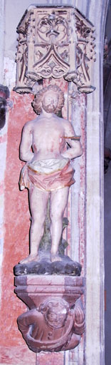 statue   Saint Sébastien    - © Ministère de la Culture (France), Conservation des antiquités et des objets d’art de l’Ain, tous droits réservés