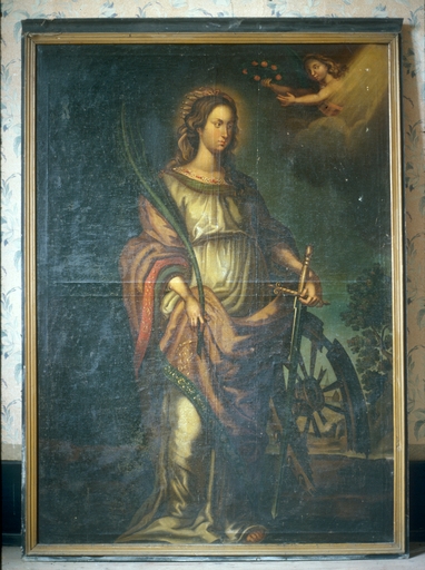 tableau   Sainte Catherine    - © Ministère de la Culture (France), Conservation des antiquités et des objets d’art de l’Ain, tous droits réservés