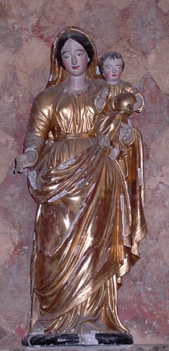 statue   Vierge à l'Enfant    - © Ministère de la Culture (France), Conservation des antiquités et des objets d’art de l’Ain, tous droits réservés