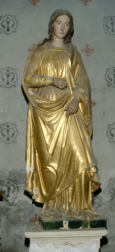 statue Sainte Agathe ? - © Ministère de la Culture (France), Conservation des antiquités et des objets d’art de l’Ain, tous droits réservés