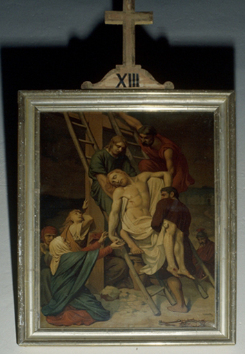 ensemble de 14 stations du chemin de croix - © Ministère de la Culture (France), Conservation des antiquités et des objets d’art de l’Ain, tous droits réservés