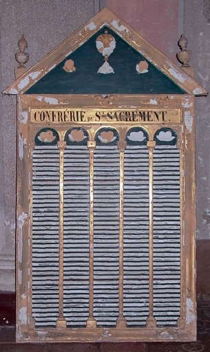 tableau de confrérie, vue générale