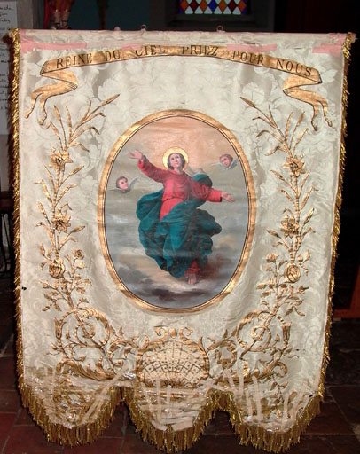bannière de procession, vue générale - © Ministère de la culture (France), Médiathèque du patrimoine et de la photographie ; © Conseil départemental de l'Ain, tous droits réservés