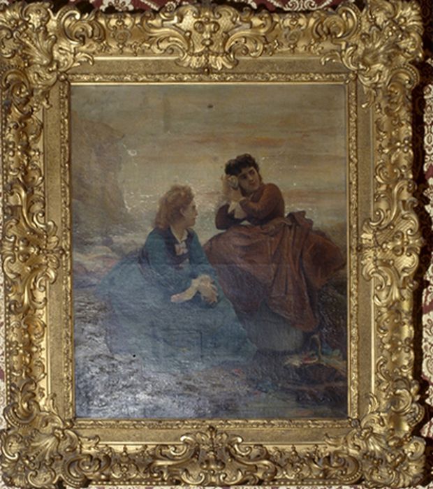 Tableau : Deux jeunes filles à la conque marine - © Ministère de la Culture (France), Conservation des antiquités et des objets d’art de l’Ain, tous droits réservés