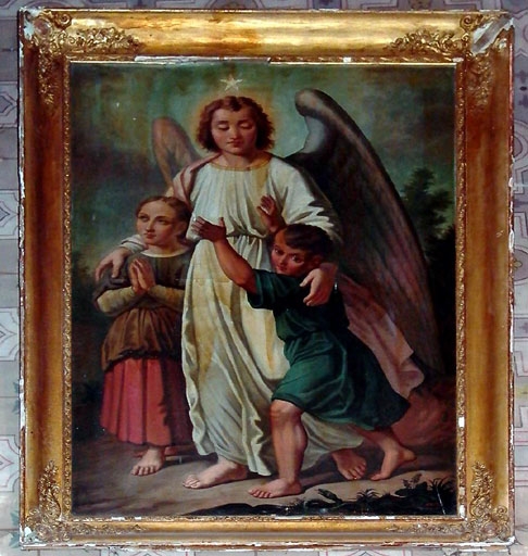 tableau Ange gardien - © Ministère de la Culture (France), Conservation des antiquités et des objets d’art de l’Ain, tous droits réservés