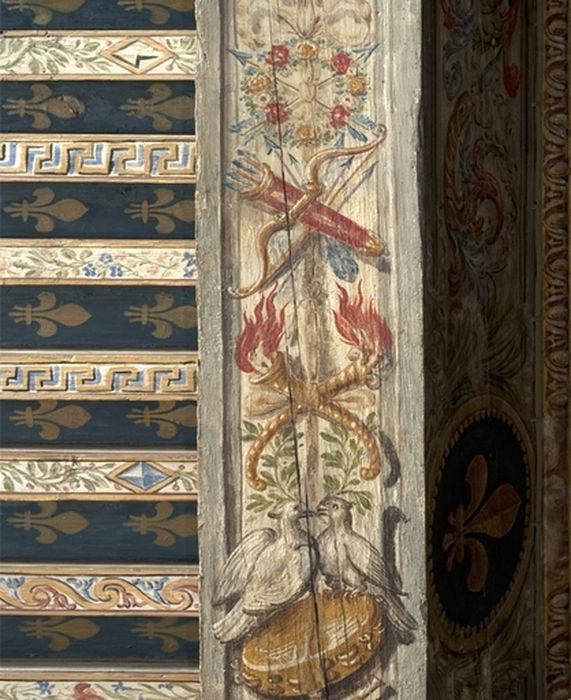 Ensemble de 10 peintures monumentales : Allégories de la justice et de la paix - © Ministère de la Culture (France), Conservation des antiquités et des objets d’art de l’Ain, tous droits réservés