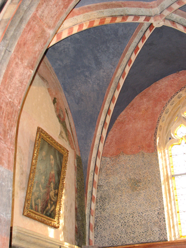 peinture monumentale ; litre funéraire   anges    - © Ministère de la Culture (France), Conservation des antiquités et des objets d’art de l’Ain, tous droits réservés