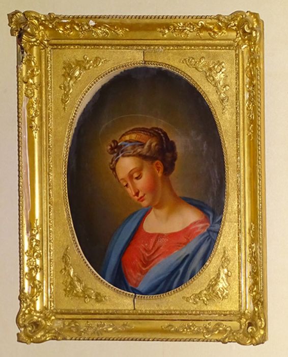 Tableau : Buste de sainte - © Ministère de la Culture (France), Conservation des antiquités et des objets d’art de l’Ain, tous droits réservés