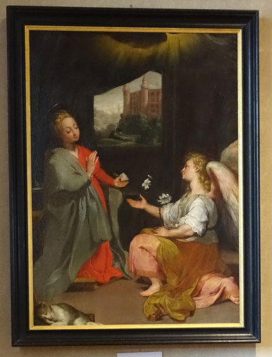 tableau   Annonciation    - © Ministère de la Culture (France), Conservation des antiquités et des objets d’art de l’Ain, tous droits réservés