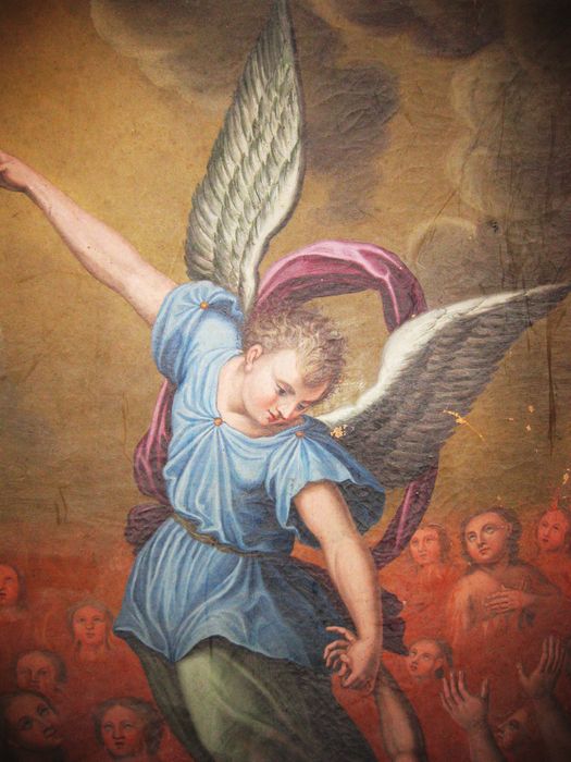 tableau : Les Ames du Purgatoire ou Le Purgatoire, détail - © Ministère de la Culture (France), Conservation des antiquités et des objets d’art des Hautes-Alpes - Tous droits réservés