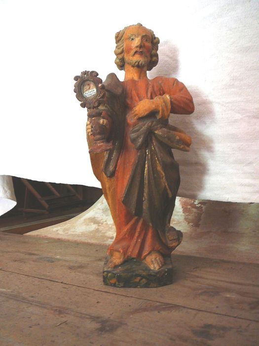 Statue-reliquaire : Saint non identifié - © Ministère de la Culture (France), Conservation des antiquités et des objets d’art des Hautes-Alpes - Tous droits réservés