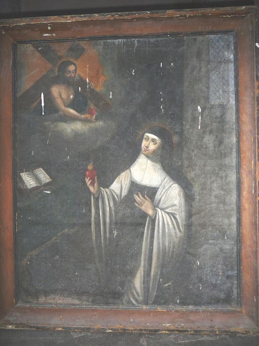 Tableau : Vision de Sainte Marguerite Marie Alacoque