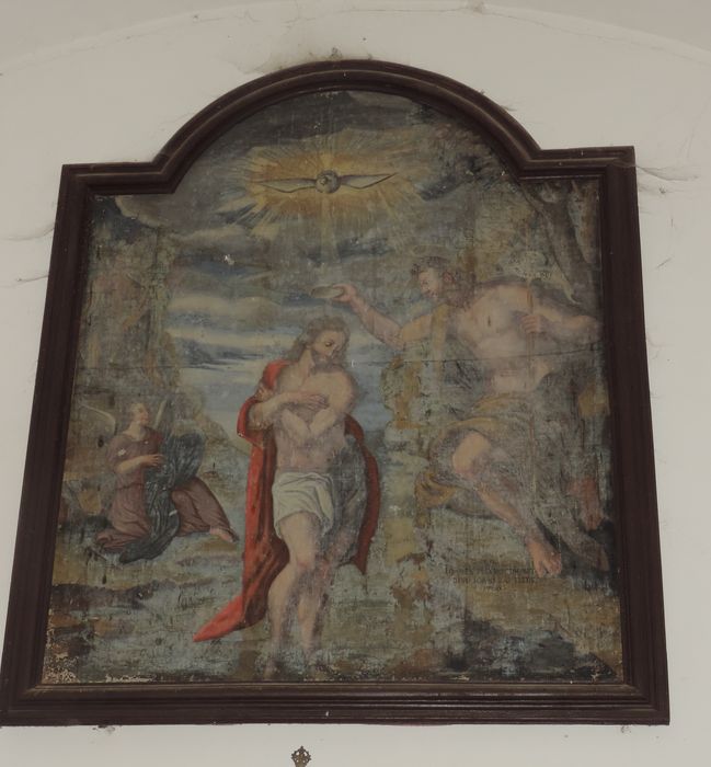 tableau : Baptême du Christ (le) - © Ministère de la Culture (France), Conservation des antiquités et des objets d’art de l'Ardèche - Tous droits réservés