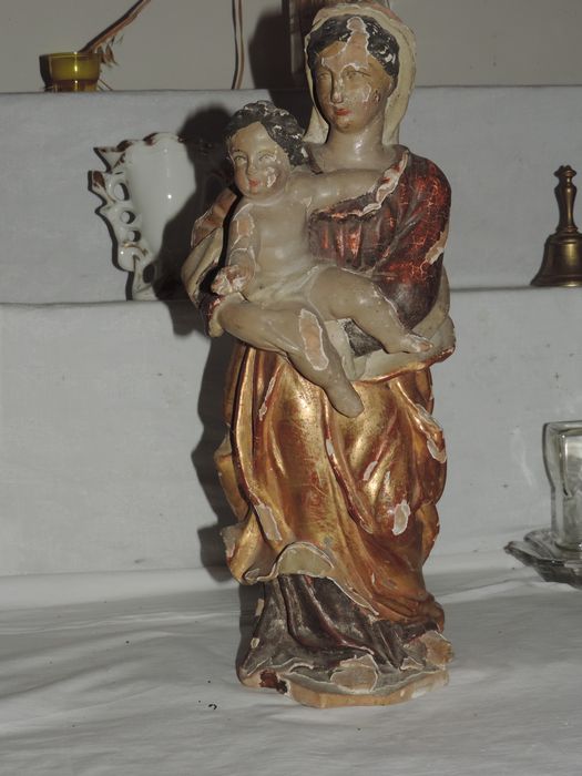 statue : Vierge à l'enfant - © Ministère de la Culture (France), Conservation des antiquités et des objets d’art de l'Ardèche - Tous droits réservés