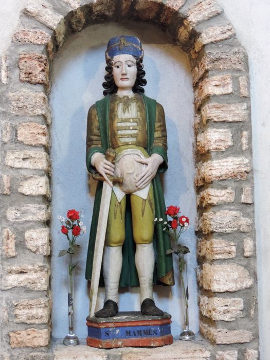 statue : saint Mammès - © Ministère de la Culture (France), Conservation des antiquités et des objets d’art des Hautes-Alpes - Tous droits réservés