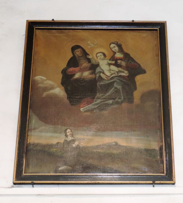 tableau : Sainte Anne et Vierge à l'Enfant avec un donateur - © Ministère de la Culture (France), Conservation des antiquités et des objets d’art de l'Ardèche - Tous droits réservés