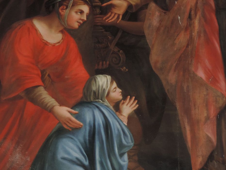 Tableau : Présentation de la Vierge au temple, vue partielle