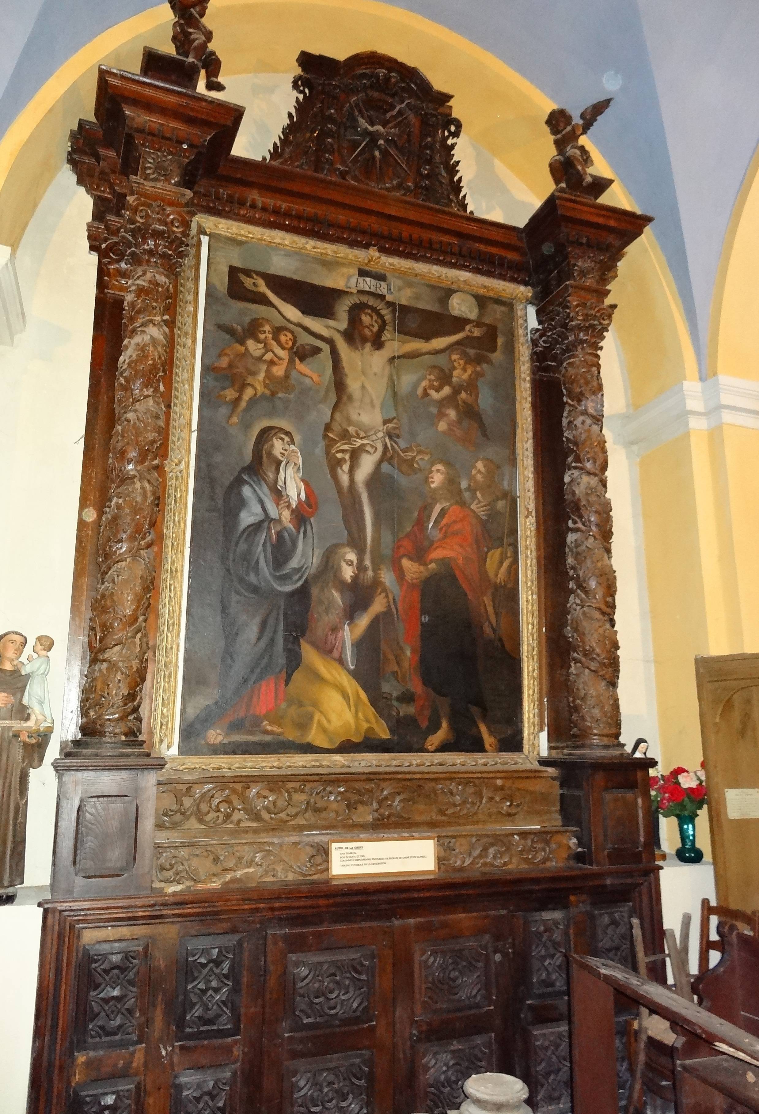 retable et tableau : Crucifixion (La) - © Ministère de la Culture (France), Conservation des antiquités et objets d'art des Alpes Maritimes, tous droits réservés