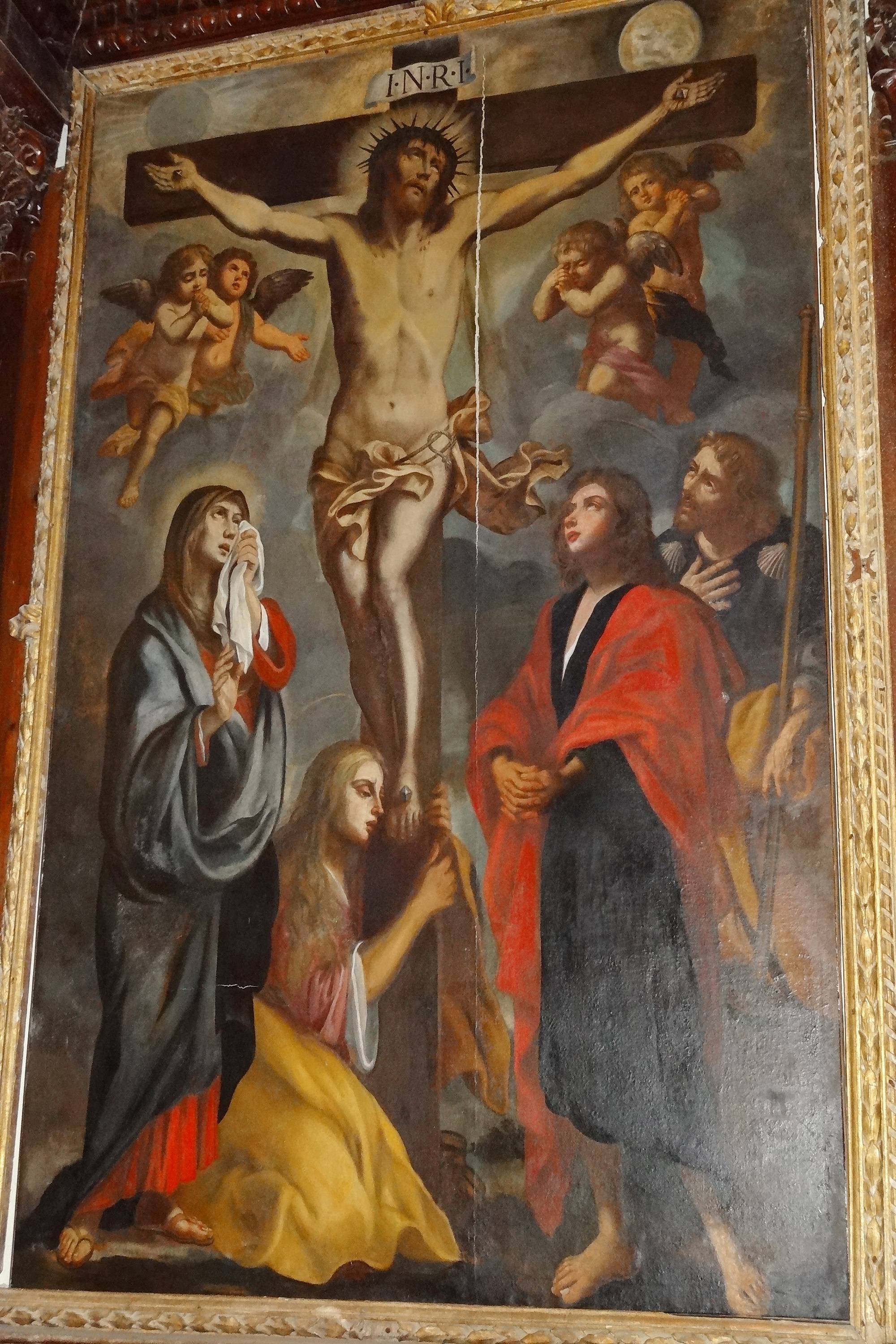 tableau : Crucifixion (La) - © Ministère de la Culture (France), Conservation des antiquités et objets d'art des Alpes Maritimes – Tous droits réservés