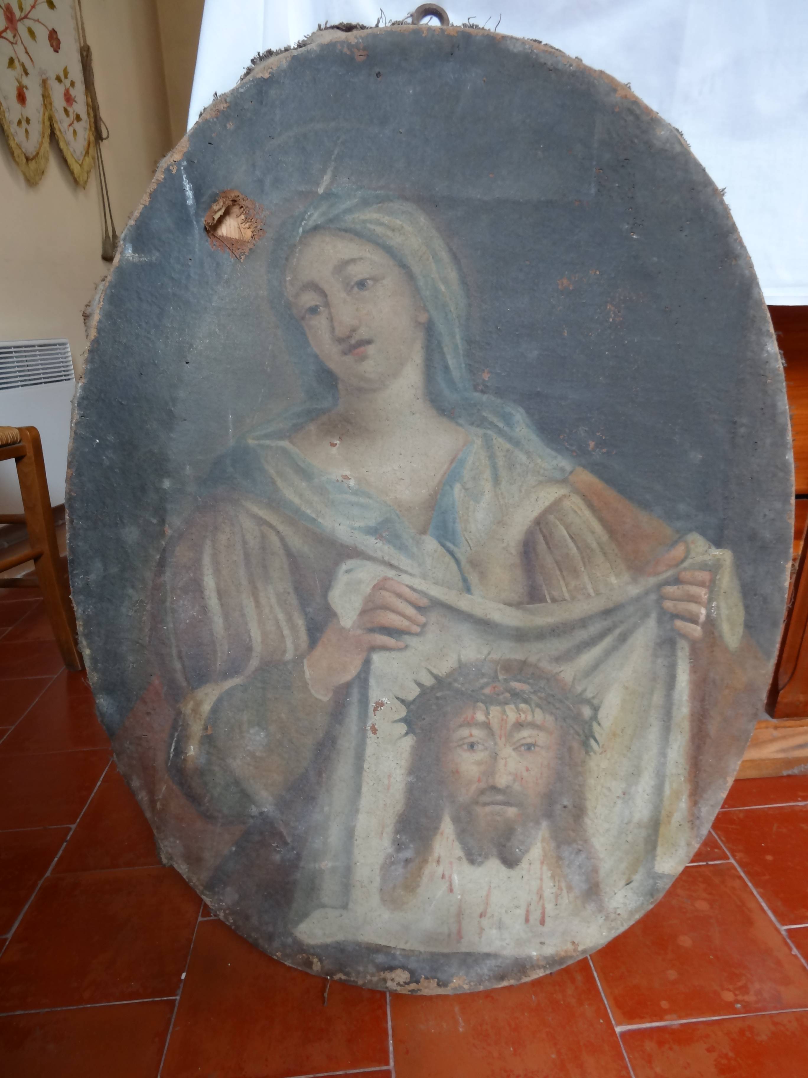 tableau : Sainte Véronique - © Ministère de la Culture (France), Conservation des antiquités et objets d'art des Alpes Maritimes – Tous droits réservés