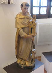 statue en pied : Saint Dominique de Guzman  - © Ministère de la Culture (France), Conservation des antiquités et objets d'art des Alpes Maritimes – Tous droits réservés