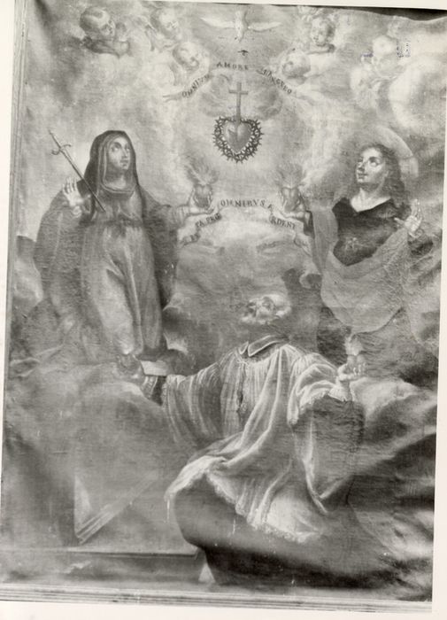 Tableau : Adoration du Sacré-Coeur