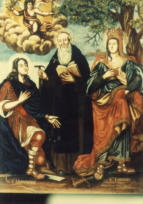 tableau : Saint Antoine entre saint Thomas et sainte Libérate