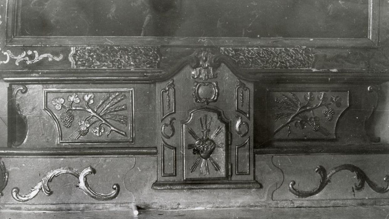 tabernacle et gradins de l'autel du Rosaire