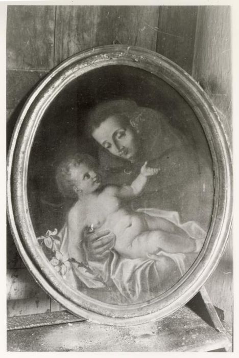 Tableau : Saint Antoine de Padoue et l'Enfant Jésus, cadre