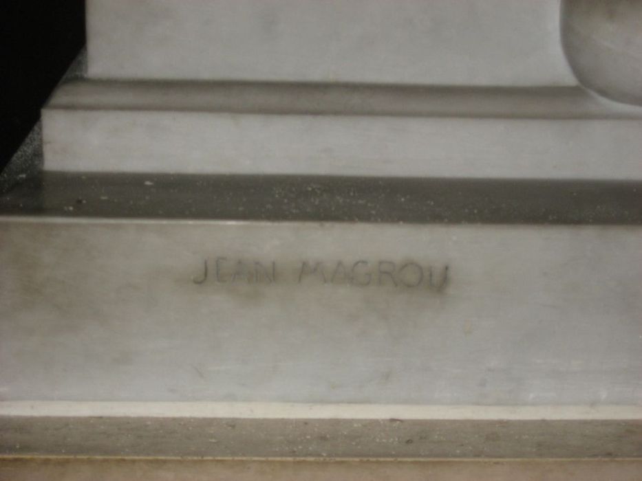 monument funéraire : de Mgr Bonnet, détail de la signature