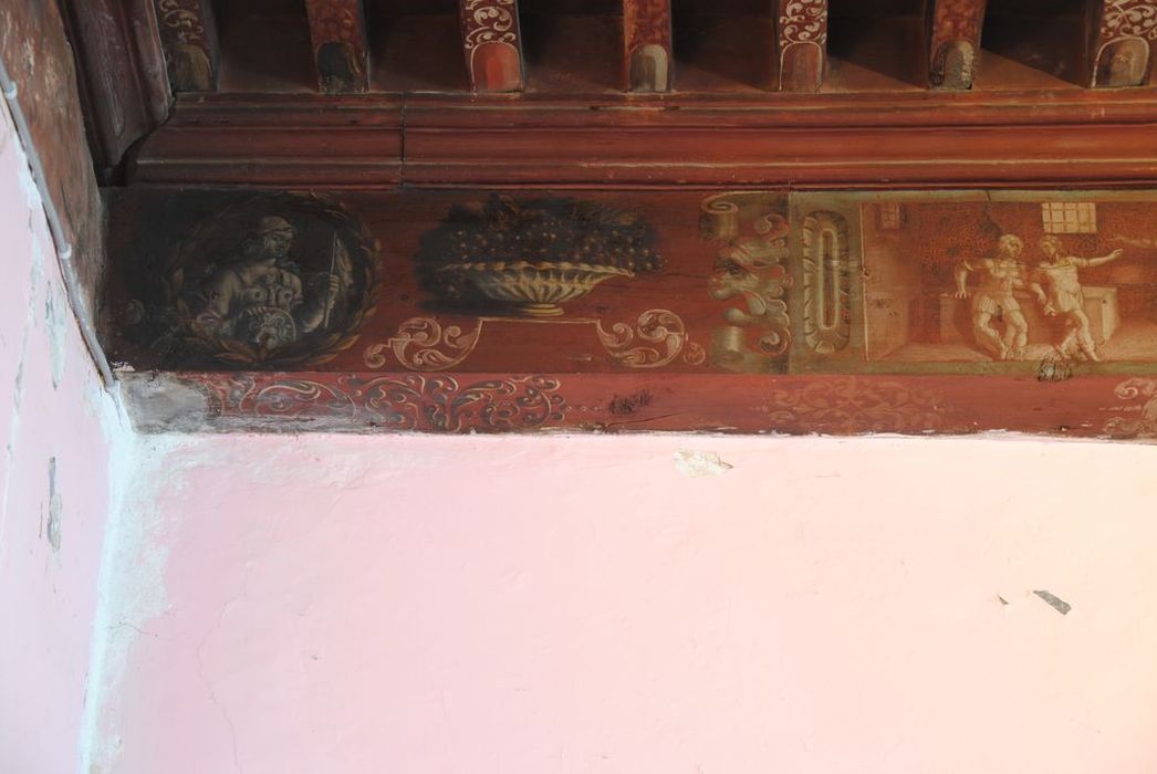 plafond, peinture monumentale, détail