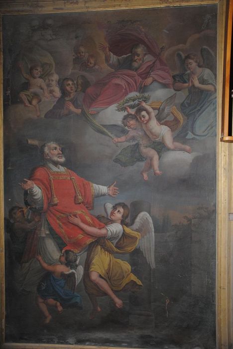 tableau : Triomphe de saint Andéol, vue générale - © Ministère de la Culture (France), Médiathèque du patrimoine et de la photographie, Conservation des antiquités et des objets d’art de l’Ardèche – Tous droits réservés