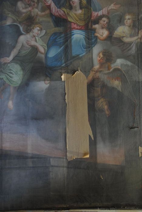 tableau : Assomption de la Vierge, vue partielle