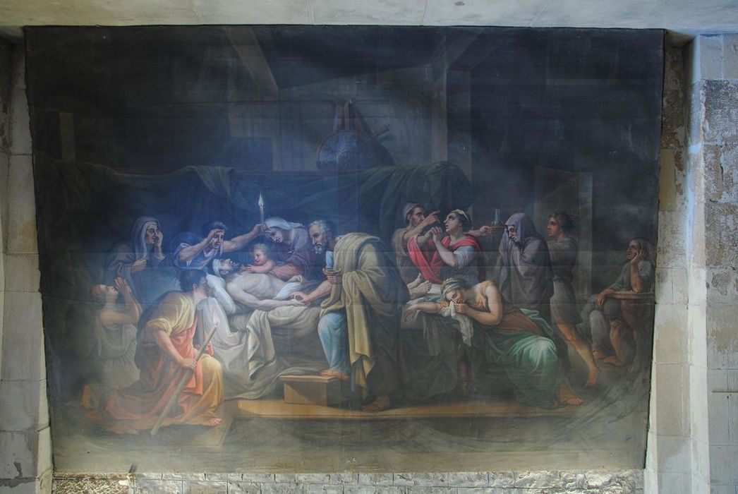 tableau : Sacrement de l'extrême onction, vue générale