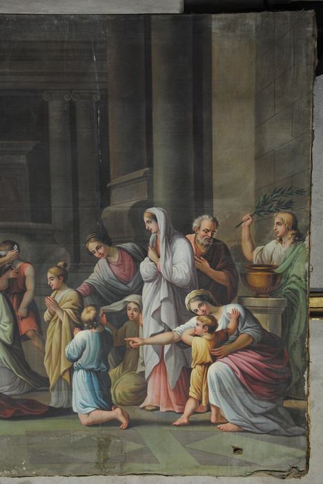 tableau : Sacrement de la confirmation, vue partielle