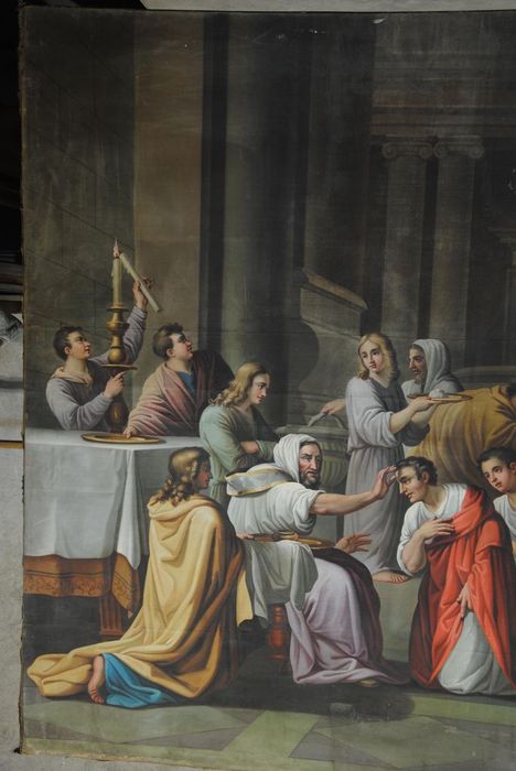 tableau : Sacrement de la confirmation, vue partielle