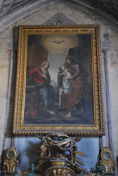 tableau : sainte famille, vue générale - © Ministère de la Culture (France), Médiathèque du patrimoine et de la photographie, Conservation des antiquités et des objets d’art de l’Ardèche – Tous droits réservés