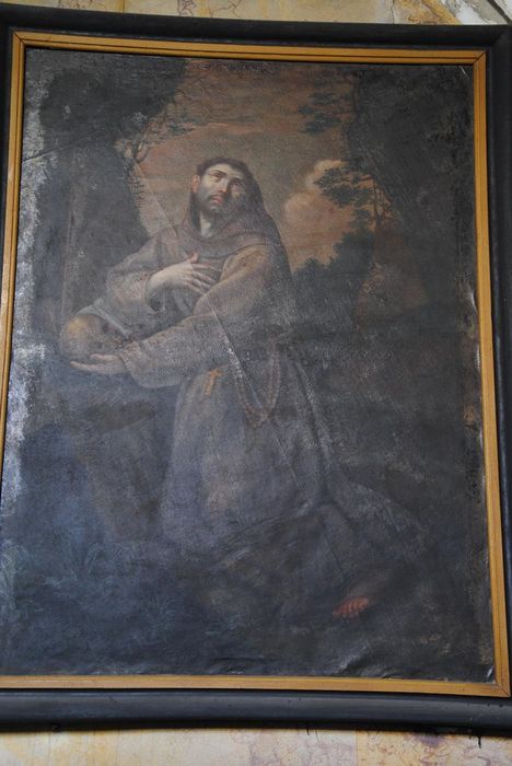 tableau : saint François-d'Assise, vue générale - © Ministère de la Culture (France), Conservation des antiquités et des objets d’art de l’Ardèche – Tous droits réservés