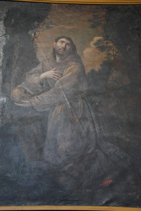 tableau : saint François-d'Assise, vue générale - © Ministère de la Culture (France), Conservation des antiquités et des objets d’art de l’Ardèche – Tous droits réservés