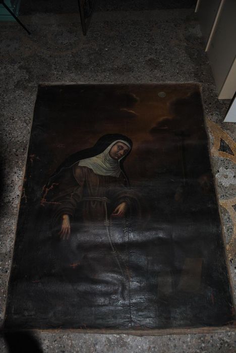 tableau : sainte Claire d'Assise, vue générale - © Ministère de la Culture (France), Médiathèque du patrimoine et de la photographie, Conservation des antiquités et des objets d’art de l’Ardèche – Tous droits réservés