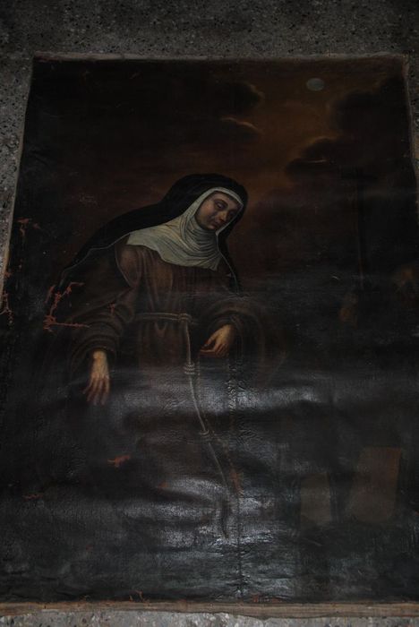 tableau : sainte Claire d'Assise, vue générale - © Ministère de la Culture (France), Médiathèque du patrimoine et de la photographie, Conservation des antiquités et des objets d’art de l’Ardèche – Tous droits réservés