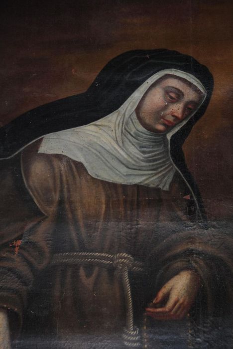 tableau : sainte Claire d'Assise, vue partielle - © Ministère de la Culture (France), Conservation des antiquités et des objets d’art de l’Ardèche – Tous droits réservés
