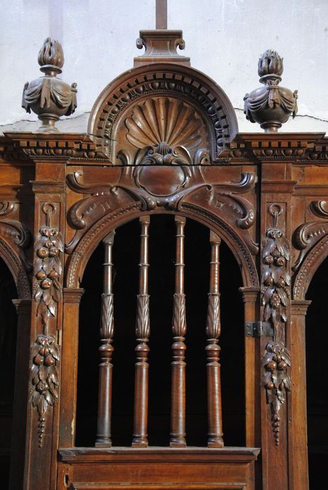 confessionnal, vue partielle - © Ministère de la Culture (France), Médiathèque du patrimoine et de la photographie, Conservation des antiquités et des objets d’art de l’Ardèche – Tous droits réservés