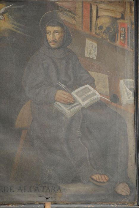 tableau : saint Pierre d'Alcantara, vue partielle - © Ministère de la Culture (France), Conservation des antiquités et des objets d’art de l’Ardèche – Tous droits réservés
