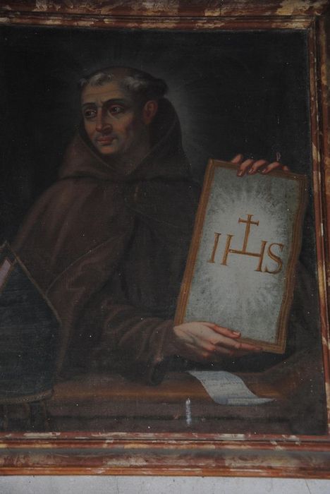 tableau : saint bonaventure, vue partielle - © Ministère de la Culture (France), Médiathèque du patrimoine et de la photographie, Conservation des antiquités et des objets d’art de l’Ardèche – Tous droits réservés