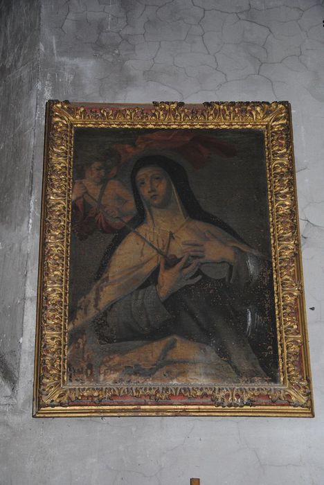 tableau : saint Thérèse d'Avila, vue générale - © Ministère de la Culture (France), Médiathèque du patrimoine et de la photographie, Conservation des antiquités et des objets d’art de l’Ardèche – Tous droits réservés