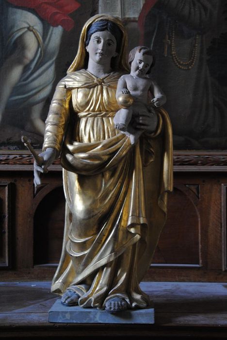 statue : Vierge à l'Enfant, vue générale - © Ministère de la Culture (France), Médiathèque du patrimoine et de la photographie, Conservation des antiquités et des objets d’art de l’Ardèche – Tous droits réservés