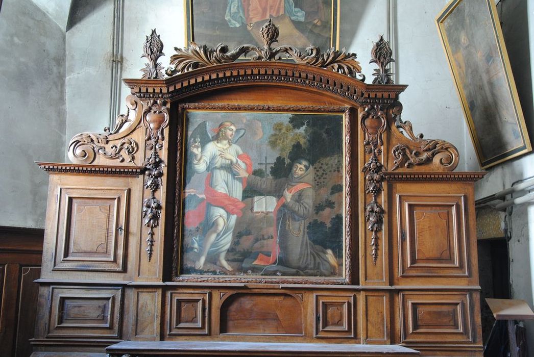 meuble de sacristie, vue partielle - © Ministère de la Culture (France), Médiathèque du patrimoine et de la photographie, Conservation des antiquités et des objets d’art de l’Ardèche – Tous droits réservés