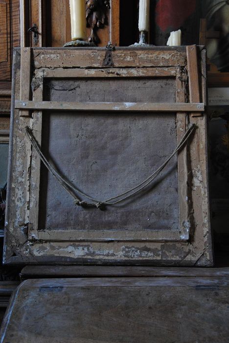 tableau : Sainte face (la), vue générale du revers - © Ministère de la Culture (France), Médiathèque du patrimoine et de la photographie, Conservation des antiquités et des objets d’art de l’Ardèche – Tous droits réservés